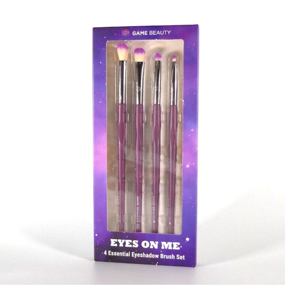 NEW Game Beauty Eyes on Me 4 Essential Eyeshadow Brush Set - Picture 2 of 2